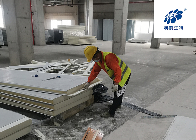 武漢科前生物股份有限公司1400m3醫(yī)藥冷庫設(shè)計安裝工程案例